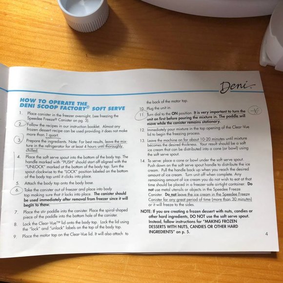 Deni Scoop Factory 5500 Soft Serve Automatic Ice Cream & Frozen Desert Maker - Picture 2 of 8